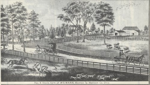 Residence and Stock Farm of W.S. Mann